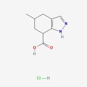 B1383389 5-methyl-4,5,6,7-tetrahydro-1H-indazole-7-carboxylic acid hydrochloride CAS No. 1795362-25-2