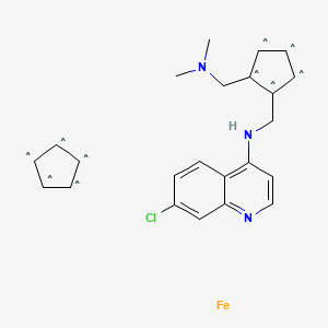 molecular formula C23H24ClFeN3 B13833891 Ferrochloroquine;SSR97193 