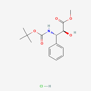 molecular formula C15H22ClNO5 B13833898 Methyl (2S,3S)-N-Boc-3-Phenylisoserin hydrochloride 