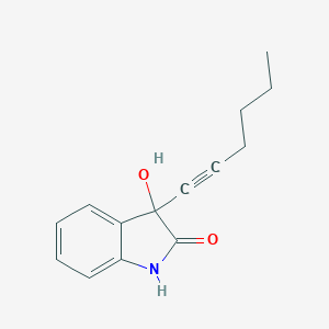 B138339 3-(1-Hexynyl)-3-hydroxy-2-indolinone CAS No. 149916-72-3