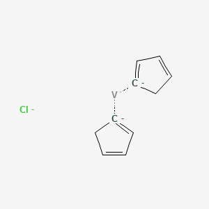 molecular formula C10H10ClV-3 B13833918 Bis-(cyclopentadienyl)vanadium chloride 