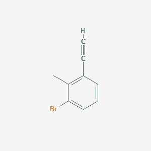 molecular formula C9H7B B1383392 1-溴-3-乙炔基-2-甲基苯 CAS No. 2228172-50-5
