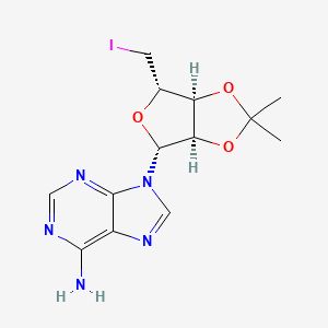 molecular formula C13H16IN5O3 B13833927 9-[(3aR,4R,6S,6aS)-6-(iodomethyl)-2,2-dimethyl-3a,4,6,6a-tetrahydrofuro[3,4-d][1,3]dioxol-4-yl]purin-6-amine 