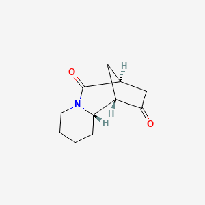 molecular formula C11H15NO2 B13833937 (7S,10S,10aS)-Octahydro-7,10-methanopyrido[1,2-a]azepine-6,9-dione 