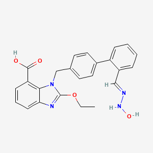 2-Ethoxy-1-((2'-((2-hydroxyhydrazono)methyl)-[1,1'-biphenyl]-4-yl)methyl)-1H-benzo[d]imidazole-7-carboxylic acid