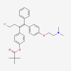 [4-[(Z)-4-chloro-1-[4-[2-(dimethylamino)ethoxy]phenyl]-1-phenylbut-1-en-2-yl]phenyl] 2,2-dimethylpropanoate