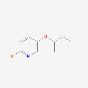 molecular formula C9H12BrNO B1383395 2-Bromo-5-(sec-butoxy)pyridine CAS No. 1620690-95-0
