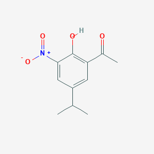 molecular formula C11H13NO4 B13833962 1-(2-Hydroxy-5-isopropyl-3-nitrophenyl)ethanone CAS No. 288401-28-5