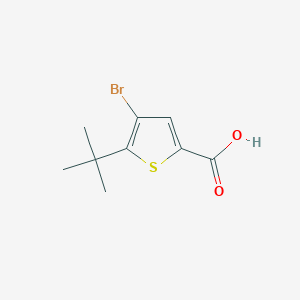 molecular formula C9H11BrO2S B13833974 4-Bromo-5-tert-butylthiophene-2-carboxylic acid CAS No. 40196-86-9