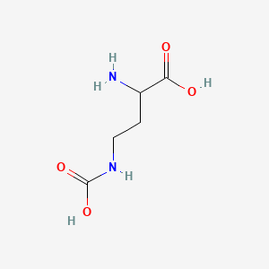 molecular formula C5H10N2O4 B13833995 2-Amino-4-(carboxyamino)butanoic acid 