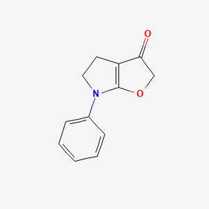 molecular formula C12H11NO2 B13834001 6-Phenyl-4,5-dihydrofuro[2,3-b]pyrrol-3-one 