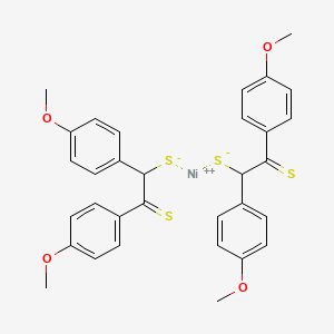 1,2-Bis(4-methoxyphenyl)-2-sulfanylideneethanethiolate;nickel(2+)