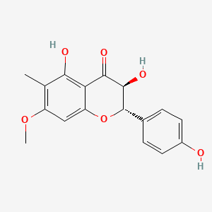 molecular formula C17H16O6 B13834030 (2S,3S)-3,5-dihydroxy-2-(4-hydroxyphenyl)-7-methoxy-6-methyl-2,3-dihydrochromen-4-one 