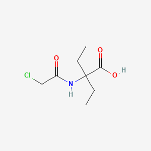 2-[(2-Chloroacetyl)amino]-2-ethylbutanoic acid