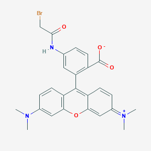 molecular formula C26H24BrN3O4 B13834058 4-[(2-Bromoacetyl)amino]-2-[3-(dimethylamino)-6-dimethylazaniumylidenexanthen-9-yl]benzoate 