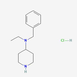 molecular formula C14H23ClN2 B1383406 N-苄基-N-乙基哌啶-4-胺盐酸盐 CAS No. 1638221-44-9