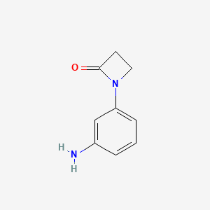 B1383407 1-(3-Aminophenyl)azetidin-2-one CAS No. 1456595-12-2