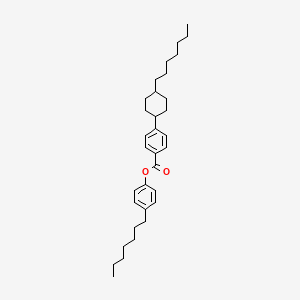 molecular formula C33H48O2 B13834074 4-Heptylphenyl 4-trans-(4-heptylcyclohexyl)benzoate 