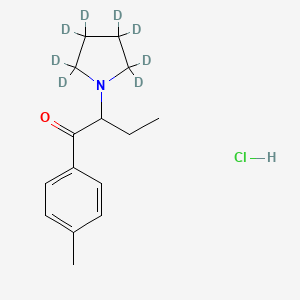 molecular formula C15H22ClNO B13834078 4'-Methyl-alpha-pyrrolidinobutyrophenone-d8 Hydrochloride 