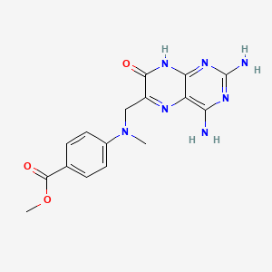 molecular formula C16H17N7O3 B13834079 methyl 4-[(2,4-diamino-7-oxo-8H-pteridin-6-yl)methyl-methylamino]benzoate 