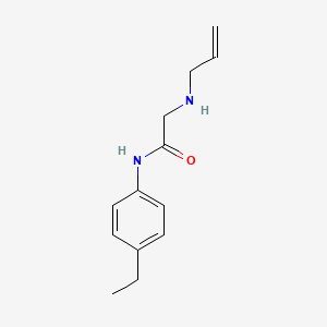 molecular formula C13H18N2O B13834109 Acetamide,N-(4-ethylphenyl)-2-(2-allylamino)- 