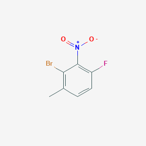 molecular formula C7H5BrFNO2 B1383414 2-溴-4-氟-1-甲基-3-硝基苯 CAS No. 1803588-45-5