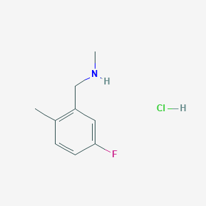 B1383415 [(5-Fluoro-2-methylphenyl)methyl](methyl)amine hydrochloride CAS No. 1645442-27-8