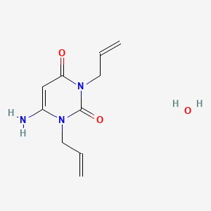 molecular formula C10H15N3O3 B13834155 1,3-Diallyl-6-aminouracil 1-hydrate 