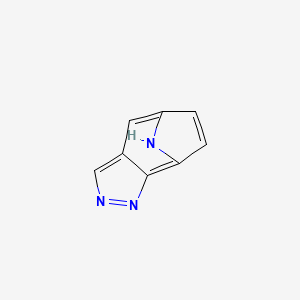 molecular formula C8H5N3 B13834160 5,8-Iminocycloheptapyrazole 