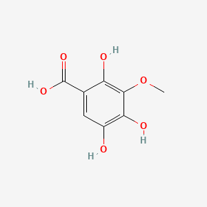 molecular formula C8H8O6 B13834169 Benzoic acid, 2,4,5-trihydroxy-3-methoxy- 