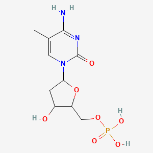 molecular formula C10H16N3O7P B13834176 {[(2R,3S,5R)-5-(4-amino-5-methyl-2-oxo-1,2-dihydropyrimidin-1-yl)-3-hydroxyoxolan-2-yl]methoxy}phosphonic acid 