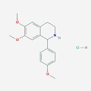 6,7-Dimethoxy-1-(4-methoxyphenyl)-1,2,3,4-tetrahydroisoquinoline hydrochloride