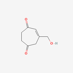 6-(Hydroxymethyl)cyclohept-5-ene-1,4-dione