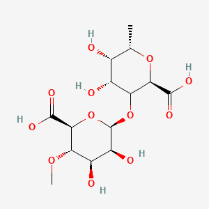 (2R,4R,5S,6S)-3-[(2R,3S,4R,5S,6S)-6-carboxy-3,4-dihydroxy-5-methoxyoxan-2-yl]oxy-4,5-dihydroxy-6-methyloxane-2-carboxylic acid