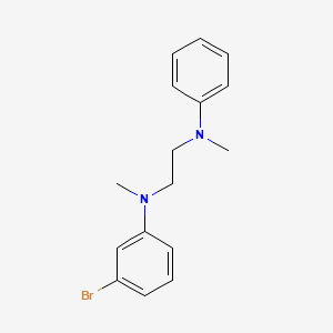 molecular formula C16H19BrN2 B13834239 Ethylenediamine, N-(m-bromophenyl)-N,N'-dimethyl-N'-phenyl- CAS No. 32857-46-8