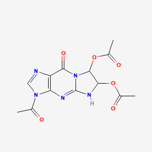 (3-acetyl-7-acetyloxy-9-oxo-6,7-dihydro-5H-imidazo[1,2-a]purin-6-yl) acetate