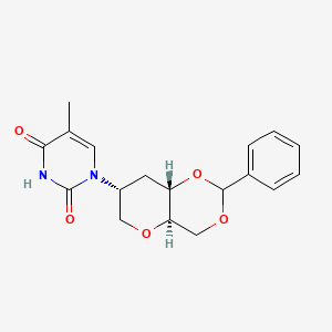 1,5-Anhydro-4,6-O-benzylidene-2,3-dideoxy-2-[5-methyl-1H-pyrimidine-2,4-dione-1-YL]-D-glucitol