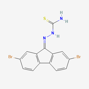 Fluoren-9-one, 2,7-dibromo-, thiosemicarbazone