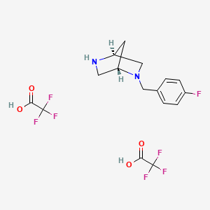 (1S,4S)-2-[(4-fluorophenyl)methyl]-2,5-diazabicyclo[2.2.1]heptane; bis(trifluoroacetic acid)