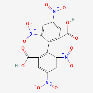 (1,1'-Biphenyl)-2,2'-dicarboxylic acid, 4,4',6,6'-tetranitro-