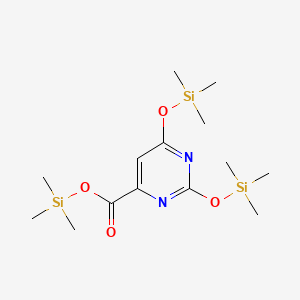 4-Pyrimidinecarboxylic acid, 2,6-bis(trimethylsiloxy)-, trimethylsilyl ester