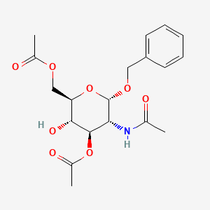 [(2R,3S,4R,5R,6S)-5-acetamido-4-acetyloxy-3-hydroxy-6-phenylmethoxyoxan-2-yl]methyl acetate