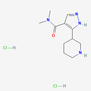 N,N-dimethyl-3-(piperidin-3-yl)-1H-pyrazole-4-carboxamide dihydrochloride