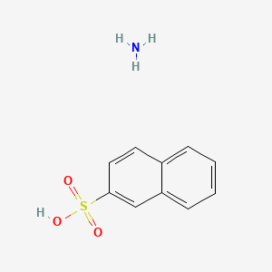 molecular formula C10H8O3S.H3N<br>C10H11NO3S B13834394 Ammonium naphthalene-2-sulphonate CAS No. 37087-01-7