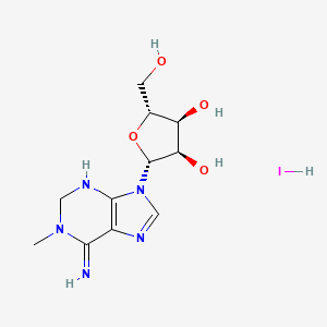 (2R,3S,4R,5R)-2-(hydroxymethyl)-5-(6-imino-1-methyl-2,3-dihydropurin-9-yl)oxolane-3,4-diol;hydroiodide