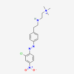 2-[2-[4-[(2-Chloro-4-nitrophenyl)diazenyl]phenyl]ethylamino]ethyl-trimethylazanium