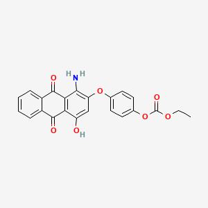 4-((1-Amino-9,10-dihydro-4-hydroxy-9,10-dioxo-2-anthryl)oxy)phenylethyl carbonate