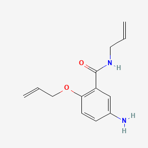 molecular formula C13H16N2O2 B13834526 N-Allyl-2-(allyloxy)-5-aminobenzamide CAS No. 30509-58-1