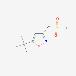 (5-Tert-butyl-1,2-oxazol-3-yl)methanesulfonyl chloride