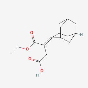 molecular formula C16H22O4 B13834560 Monoethyl 2-adamantylidenesuccinate 